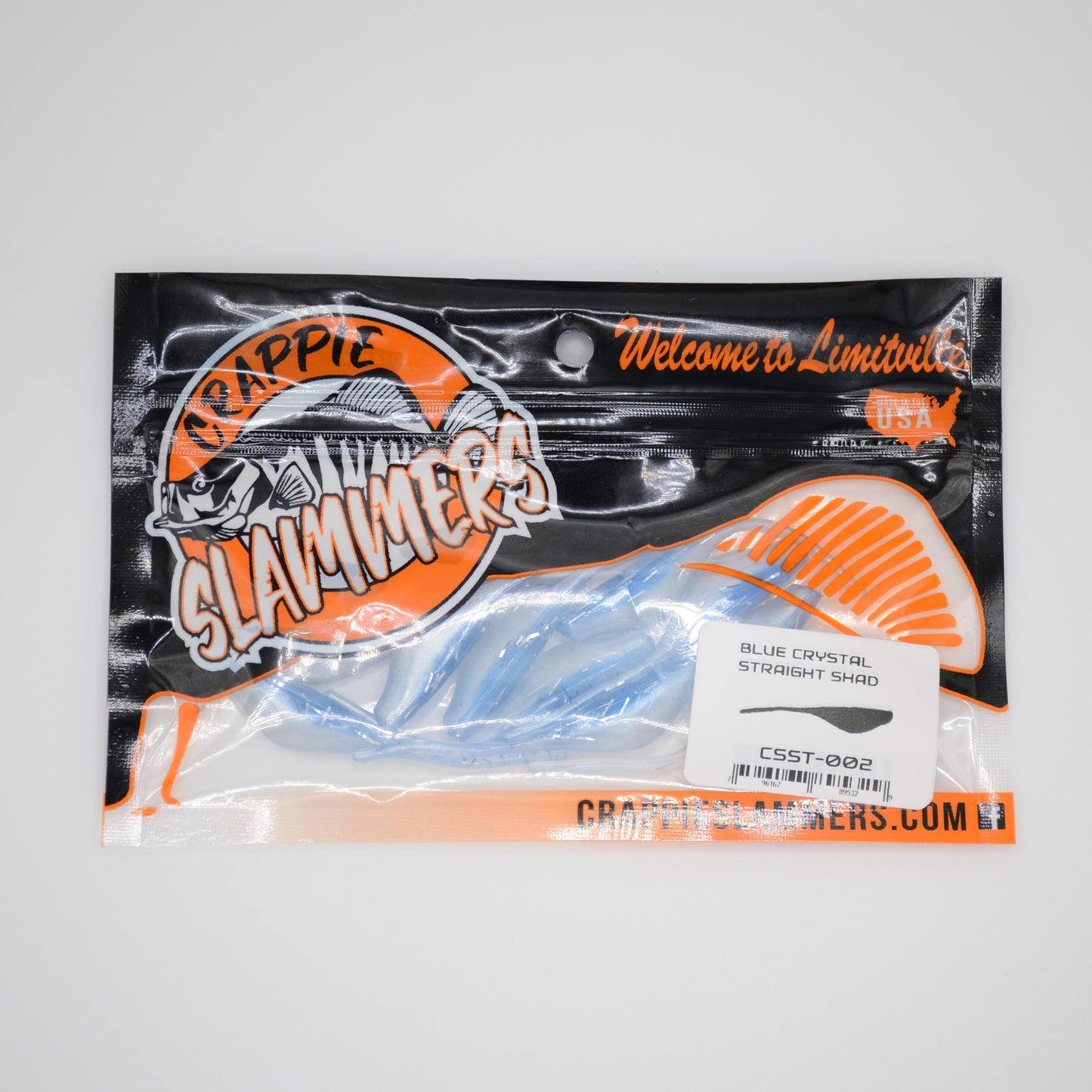 Straight Tail Shad - Blue Crystal