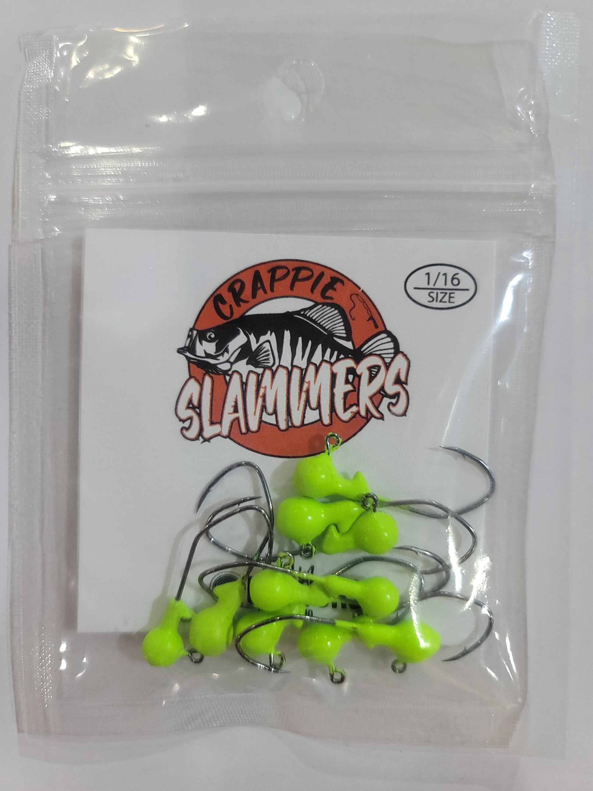 1/16oz Sickle Hook Jig Heads - pink – Crappie Slammers