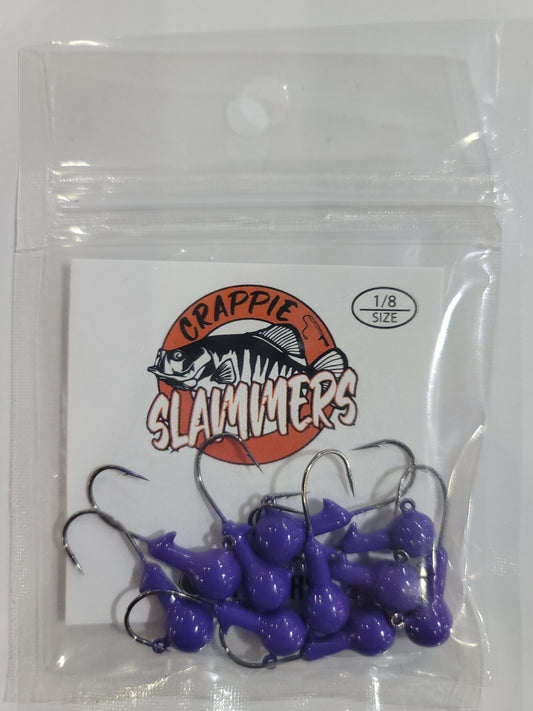 1/8oz Aberdeen Jig Heads - Dino Purple