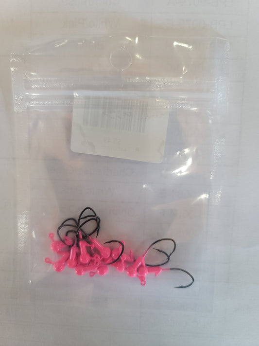 1/32 oz #6 Sickle Hook Pink 10pk
