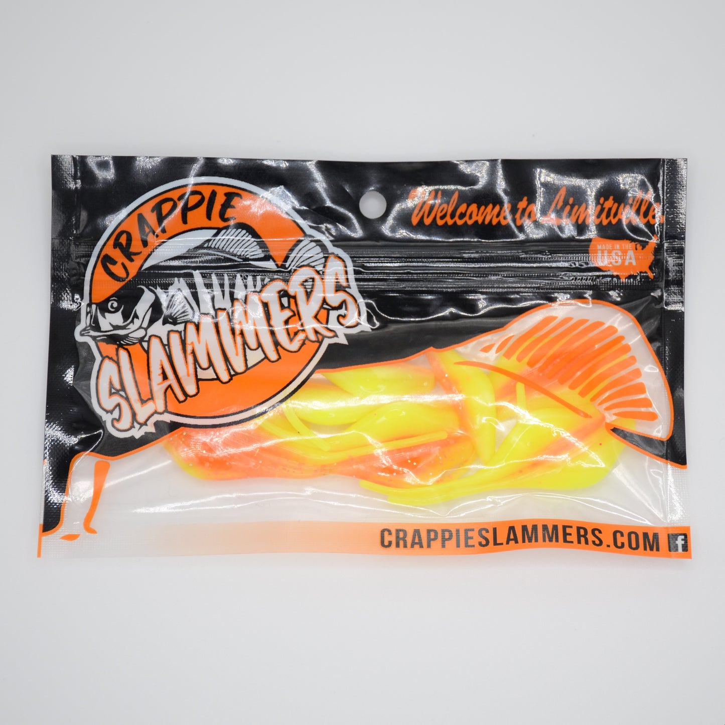 Straight Tail Shad - Orange Glow Chartreuse