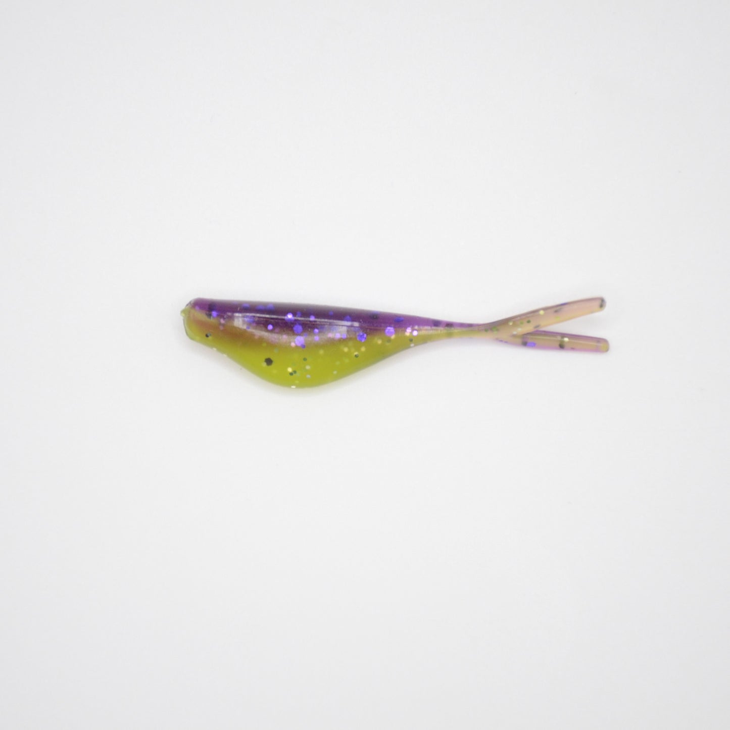 Split Tail Shad - Purple Chartreuse Sparkle