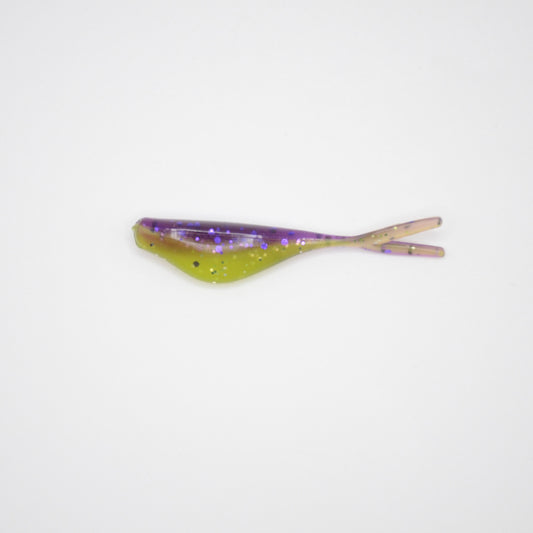 Split Tail Shad - Purple Chartreuse Sparkle