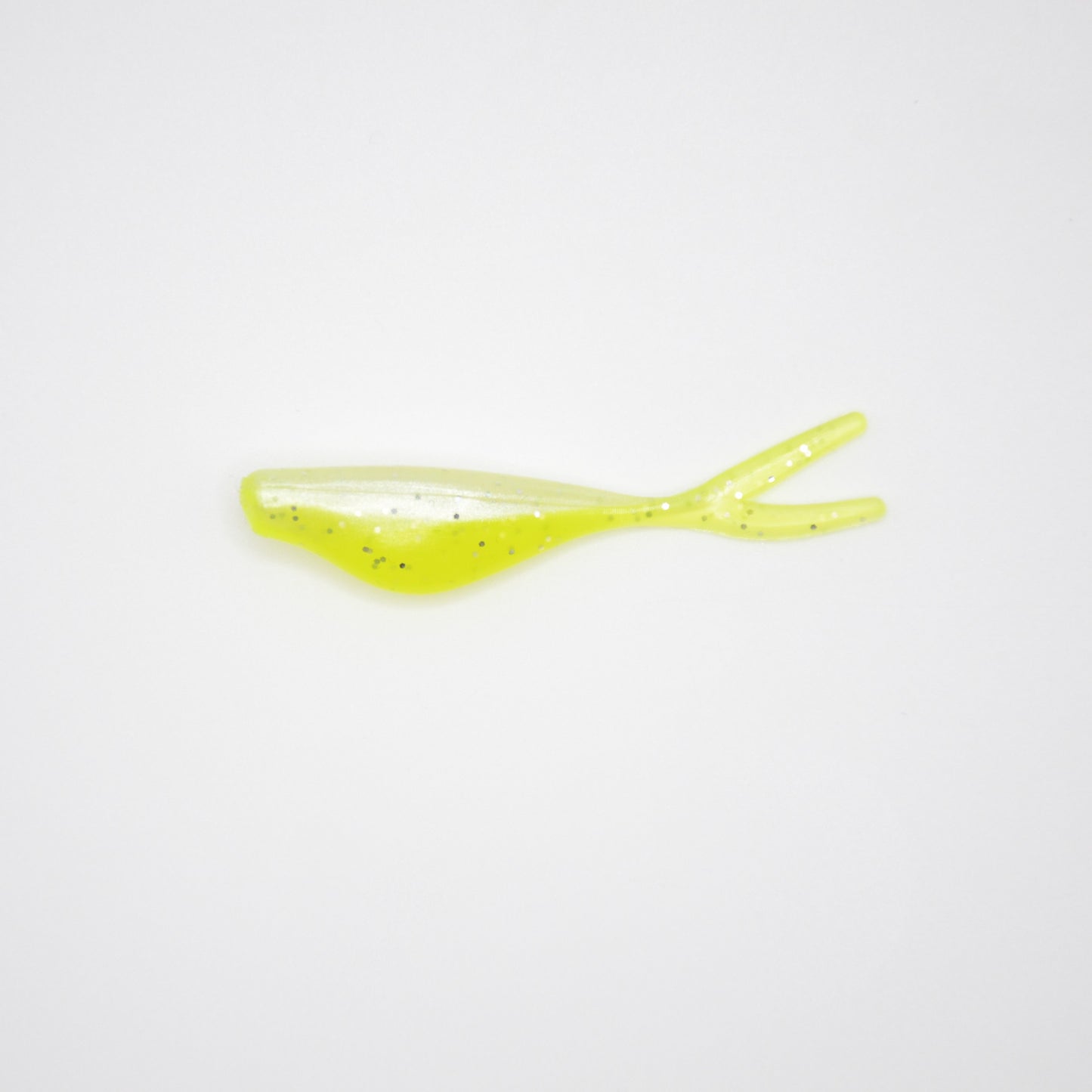 Split Tail Shad - White Pearl Chartreuse Sparkle